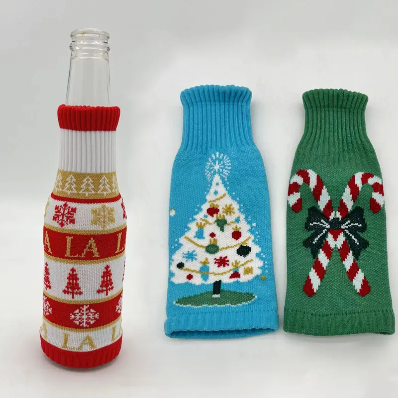 Branded wine bottle sweater with logo