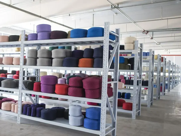 Yarn warehouse for custom materials