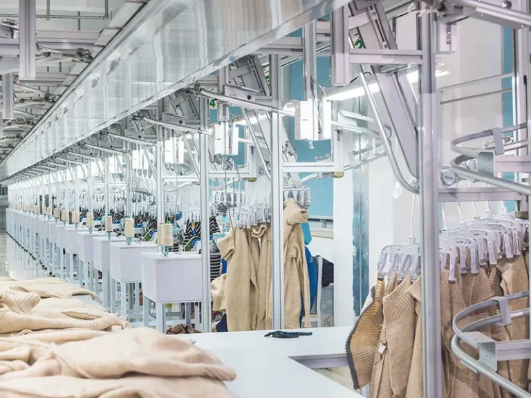 Stitching and finishing line workflow