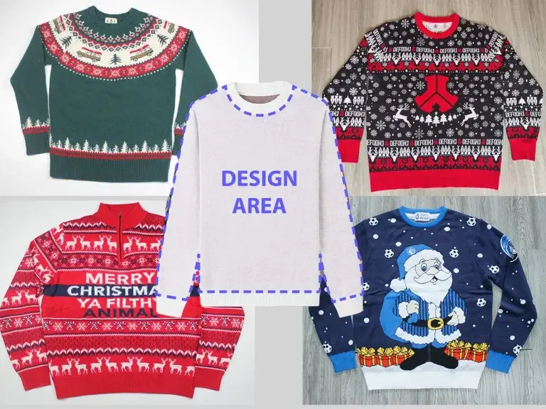 Custom branded Christmas jumpers case