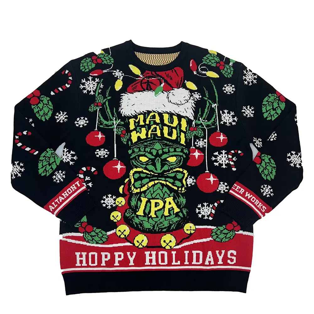 Jacquard Christmas sweater with detailed pattern