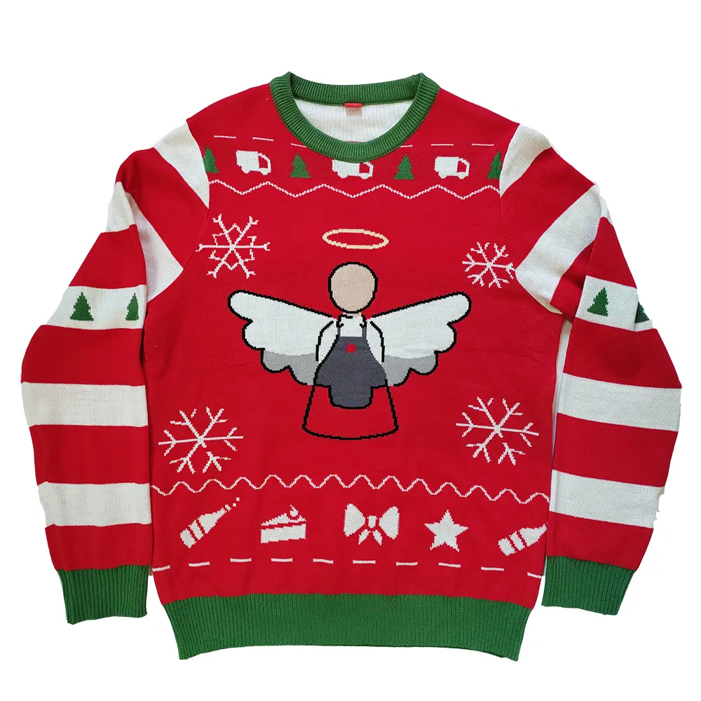 Custom ugly Christmas sweater with logo