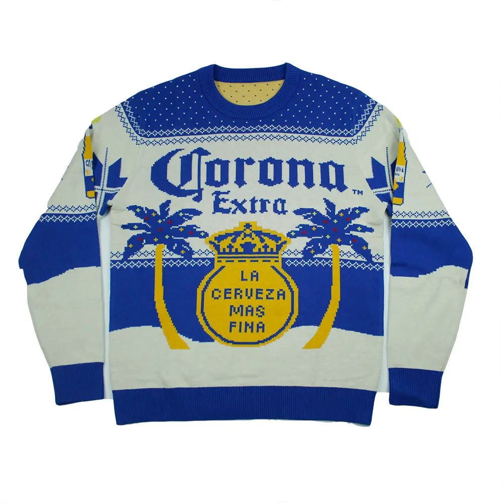 Custom Christmas jumper with jacquard knit