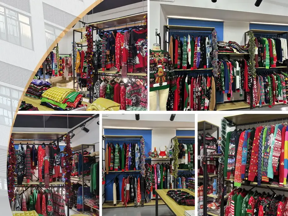 Professional Christmas sweater factory offering bulk custom production